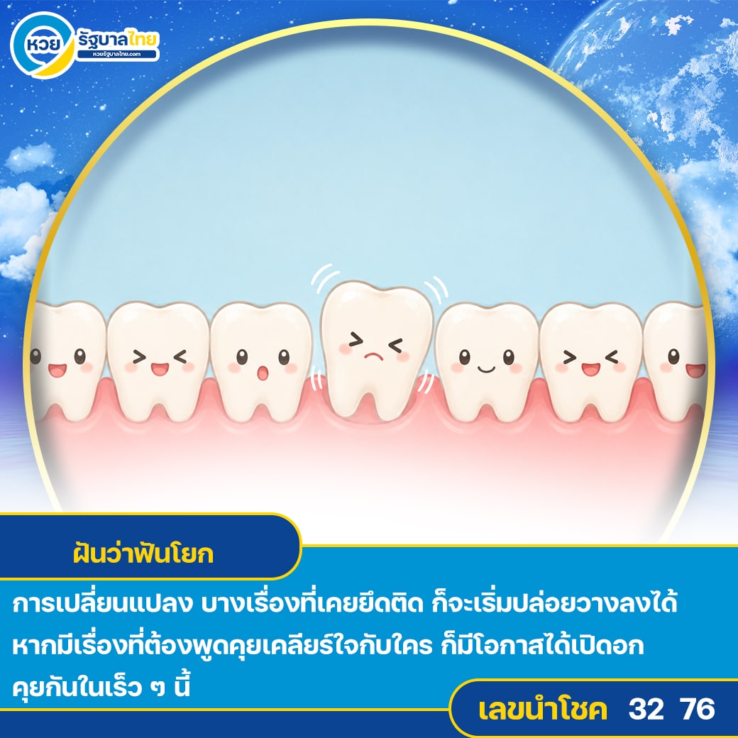 ฝันว่าฟันโยก